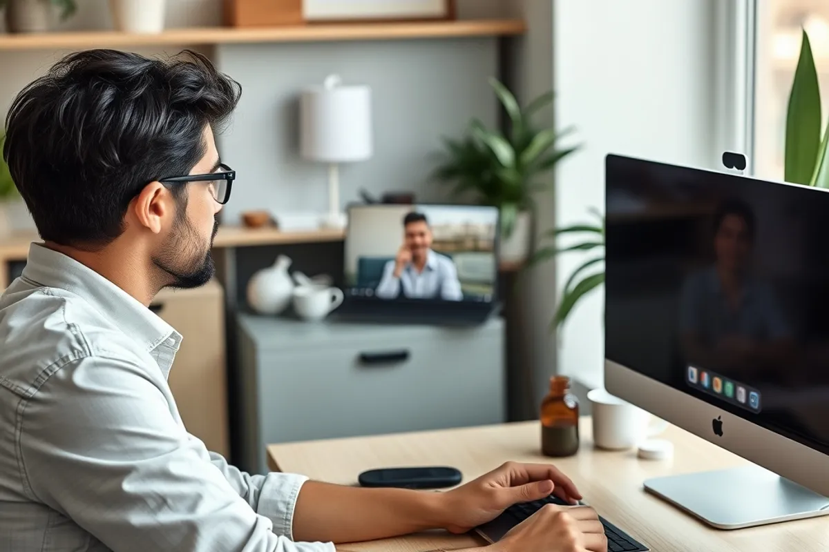 Founder onboarding a first user over a video call