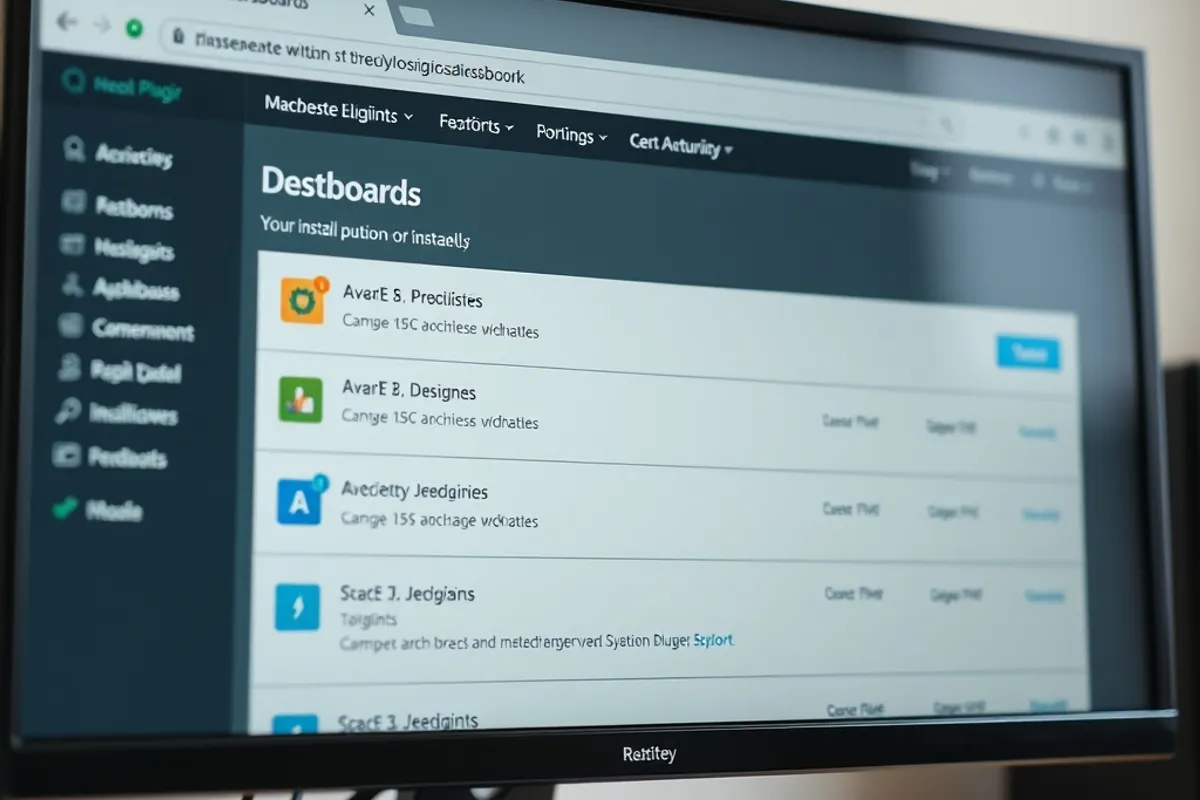Website dashboard showing plugin updates ready to install